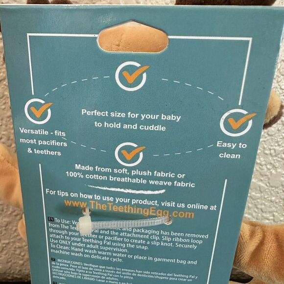 Rudy Pacifier Clip The teething pal christmas holiday winter infant Teething Egg - Picture 4 of 7